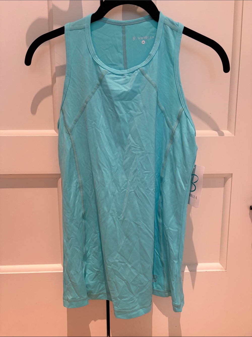 NWT Sofibella Athletic Tank Top - Light Aqua